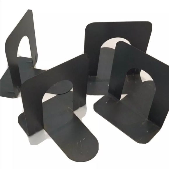 Other - Metal Bookends 2 Sets of 4 Gray